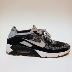 Nike Air Max 90 Ultra 2.0 Flyknit Men's Shoe Size 8.5 Black/Wolf Grey-Dark Grey